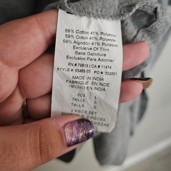 Bump in the Night Gray Robe - Picture 6 of 6